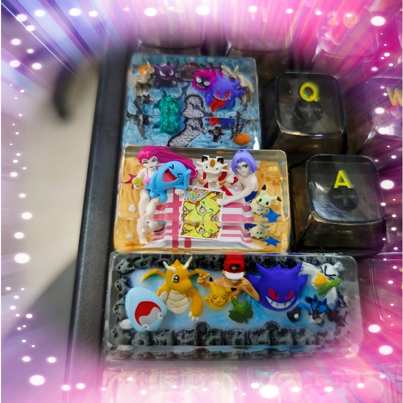 Keycap Artisan Anime - Klawisze Pokemon Anime 1U 1.25U 1.5U