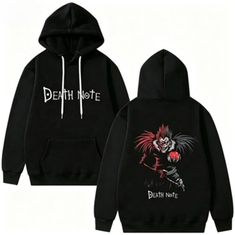 Anime Merch Shopping - Bluza z kapturem Y2K Anime Death