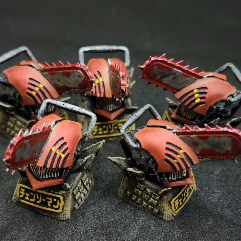 Keycap Artisan Anime - Klawisze z motywem anime Chainsaw Man,