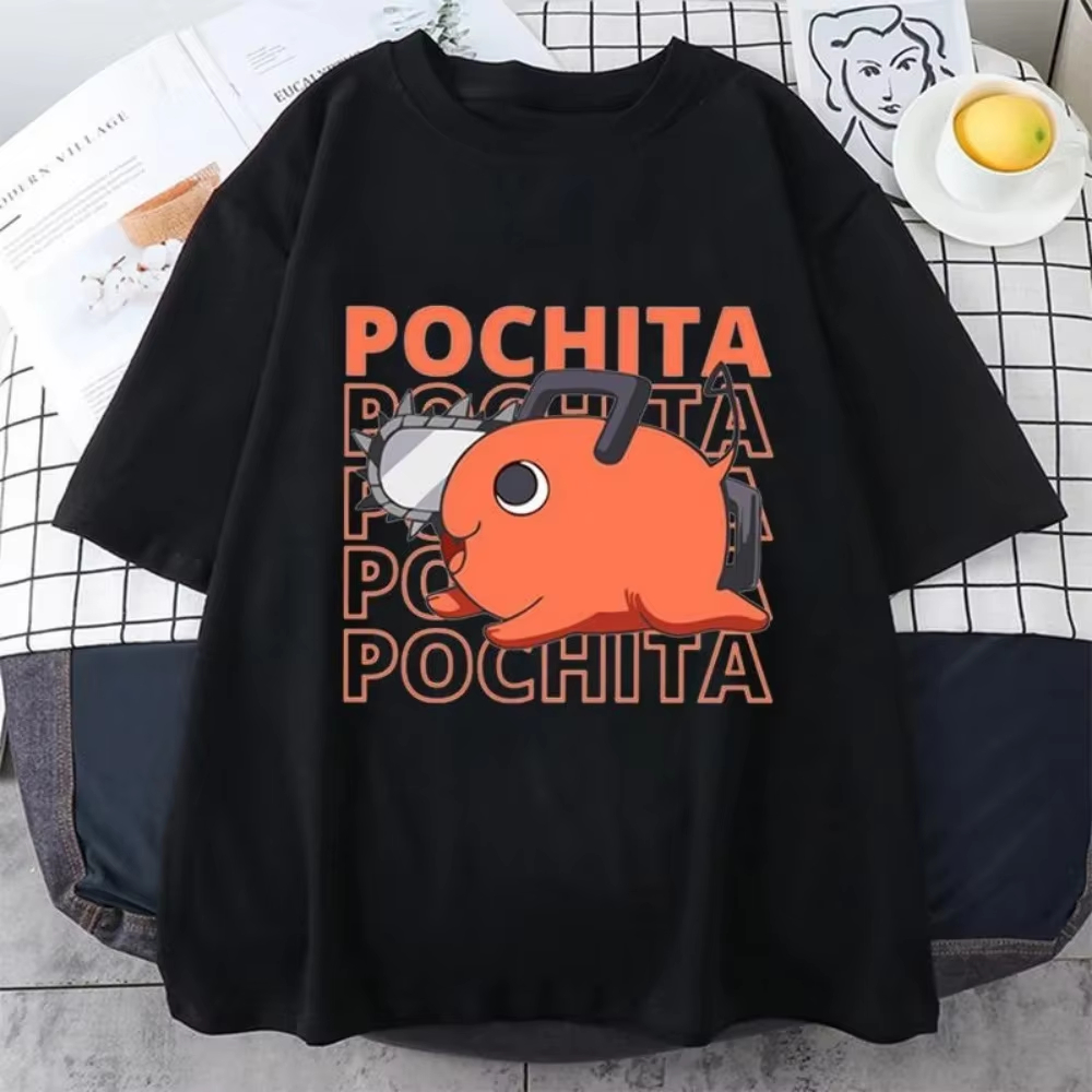 Anime Merch Shopping - Koszulka Chainsaw Man Pochita - Uroczy