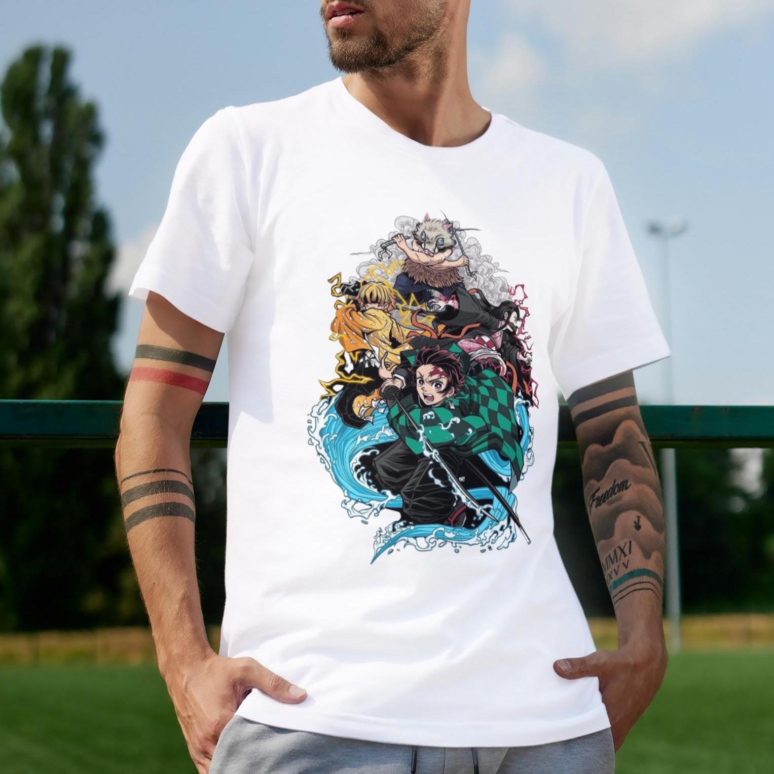 Anime Merch Shopping - Koszulka męska z motywem anime na
