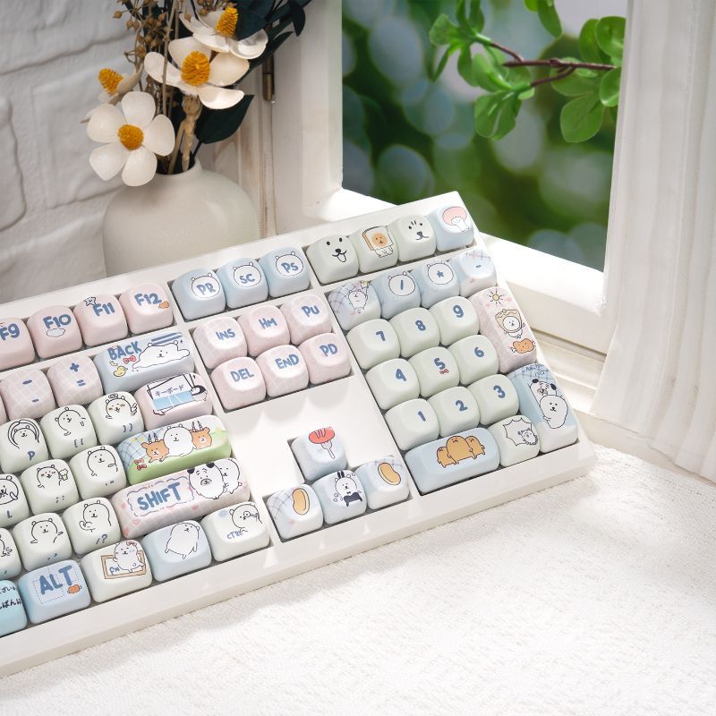Urocze dziewczęce klawisze PBT – Keycap Artisan Anime recenzja i cena
