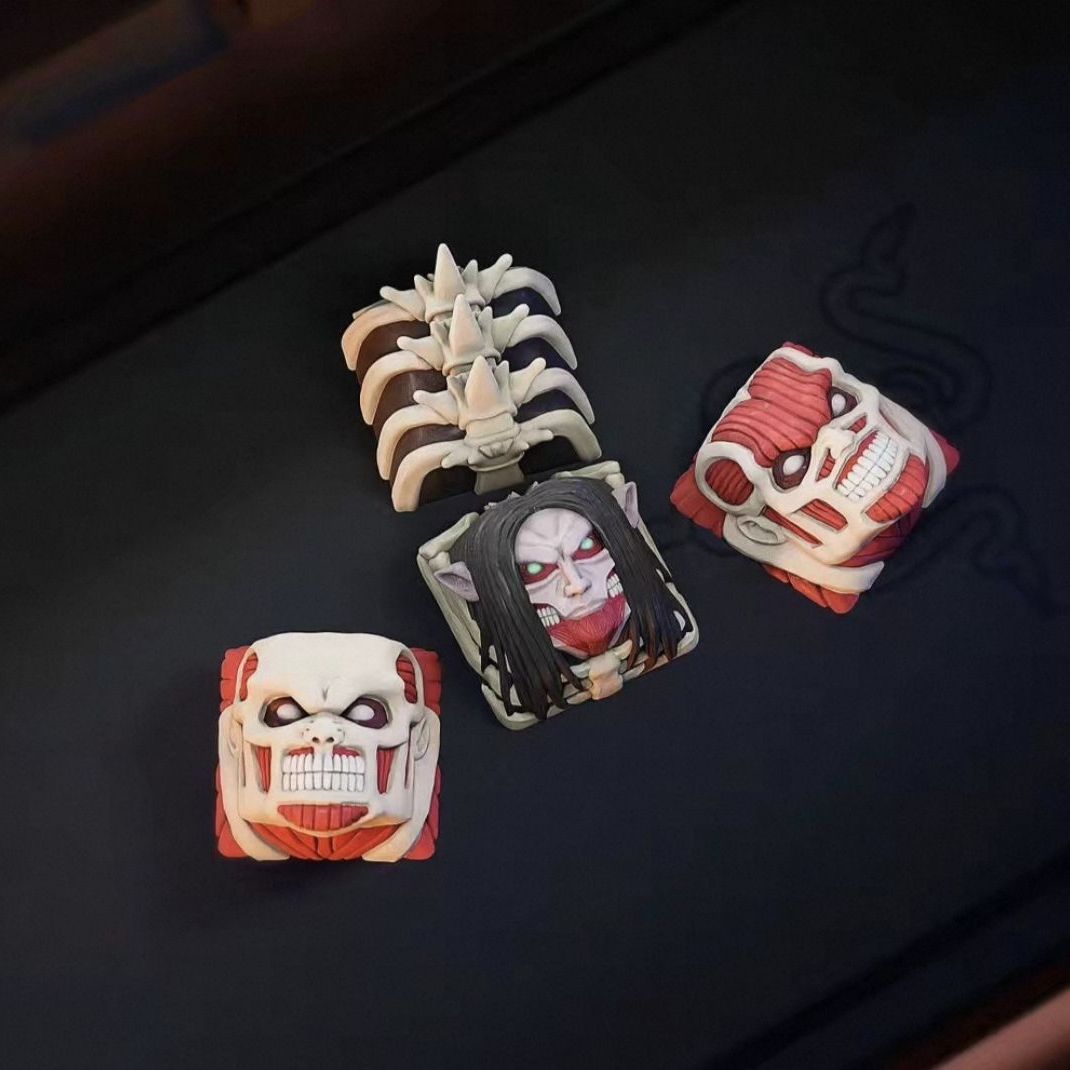 Nowy zestaw keycapów Attack on – Keycap Artisan Anime recenzja i cena
