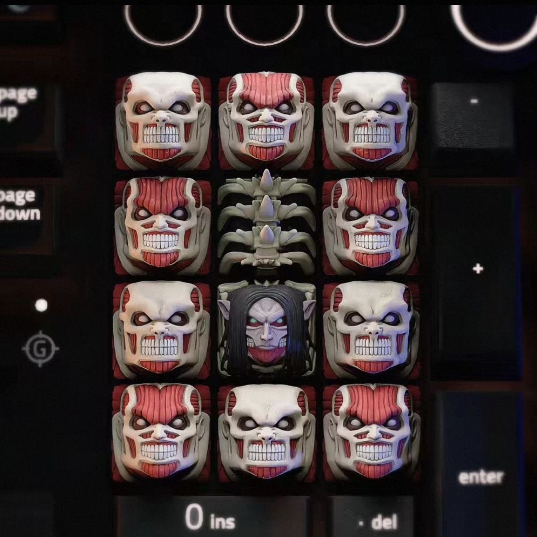 Nowy zestaw keycapów Attack on – Keycap Artisan Anime recenzja i cena